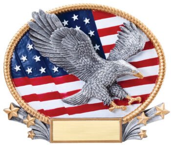 3D Oval -Eagle