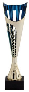 Assembled Cup Gold/Blue Plastic On Genuine Marble Base