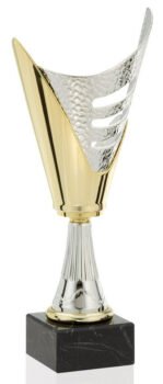 Silver and  Gold Metal Cup