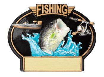 Full Color Sculpted Resin Plate - Bass