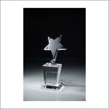 Shooting Star On Crystal Base