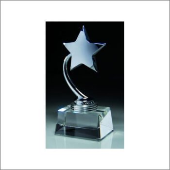 Chrome Star On Crystal Base