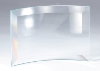 Curved Glass Plaque