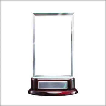Rectangle With Rosewood Base