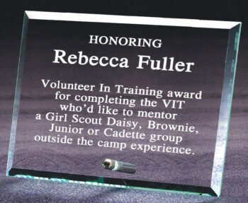 Beveled Glass Award