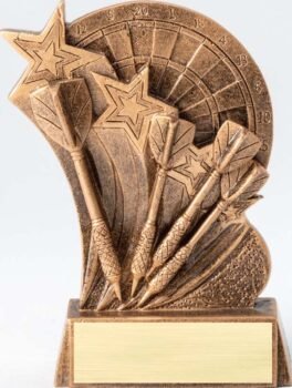 Sculpted Resin Hype Theme Star Sports Award - Darts