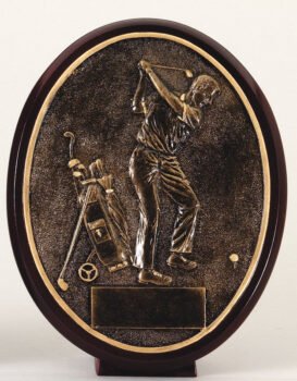 Male Golf Swing Oval